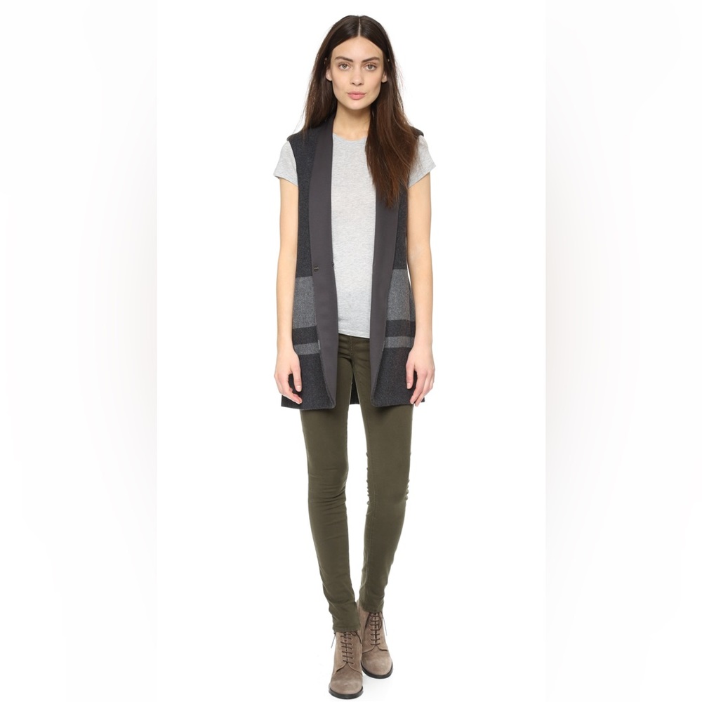 J Brand 485 Super Skinny Sateen Jean Dark Green Size 26